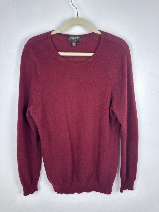 Charter Club Other - Charter Club Men's Luxury 100% Cashmere Crewneck Sweater XL Burgundy Maroon